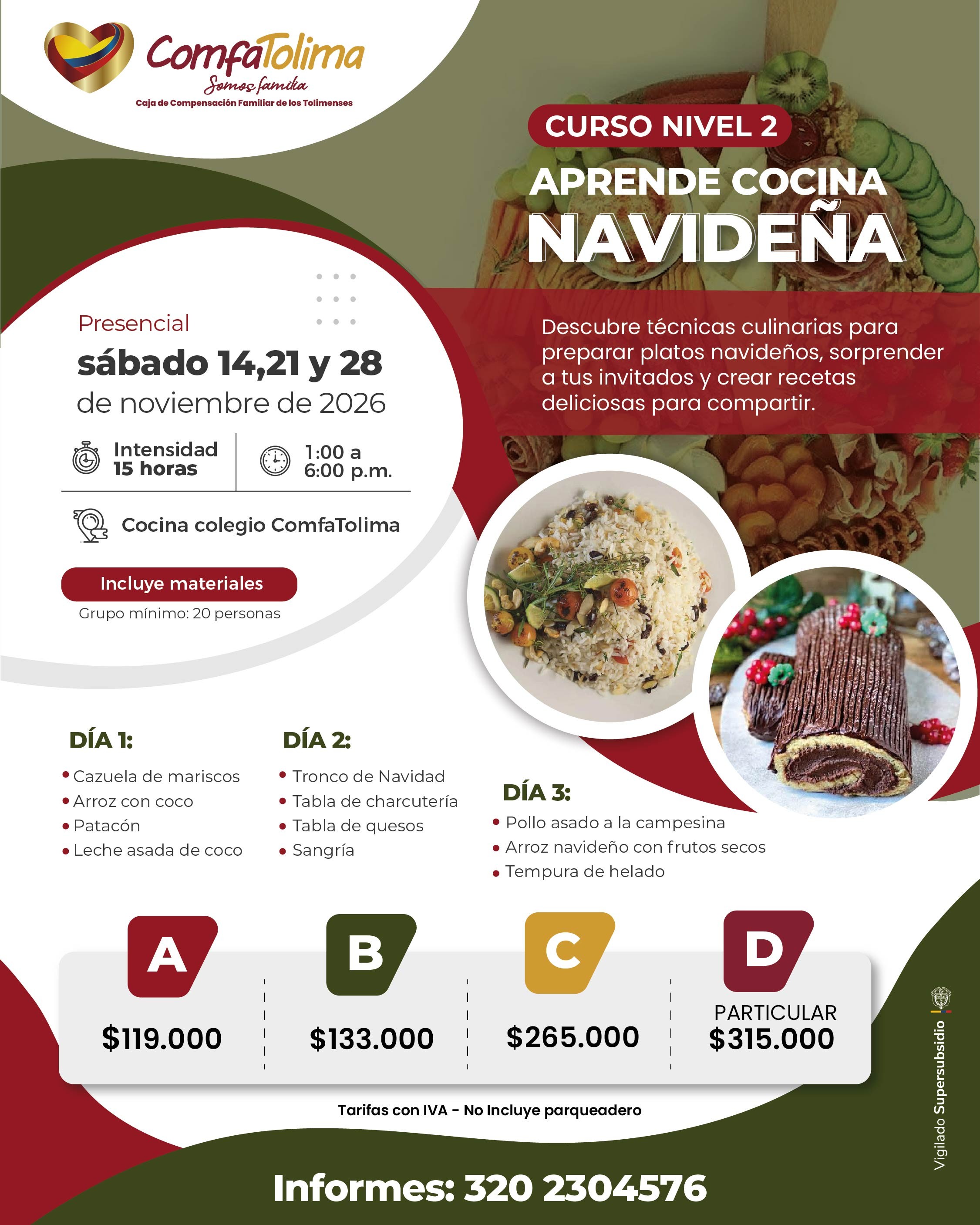CURSO #2 - APRENDE COCINA NAVIDEÑA 